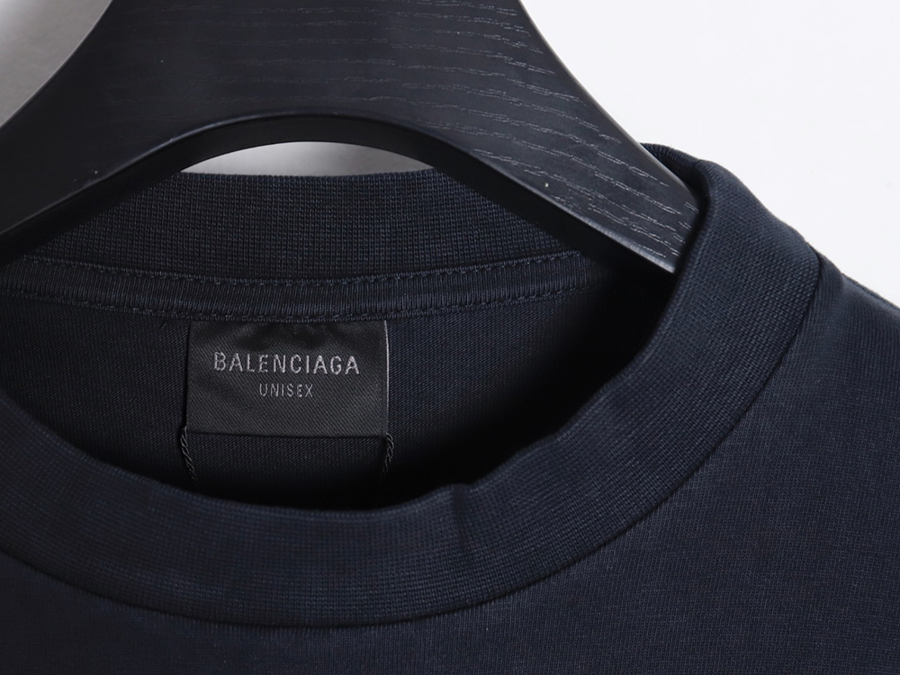 Balenciaga Flame Letters Round Neck Long Sleeve T-Shirt
