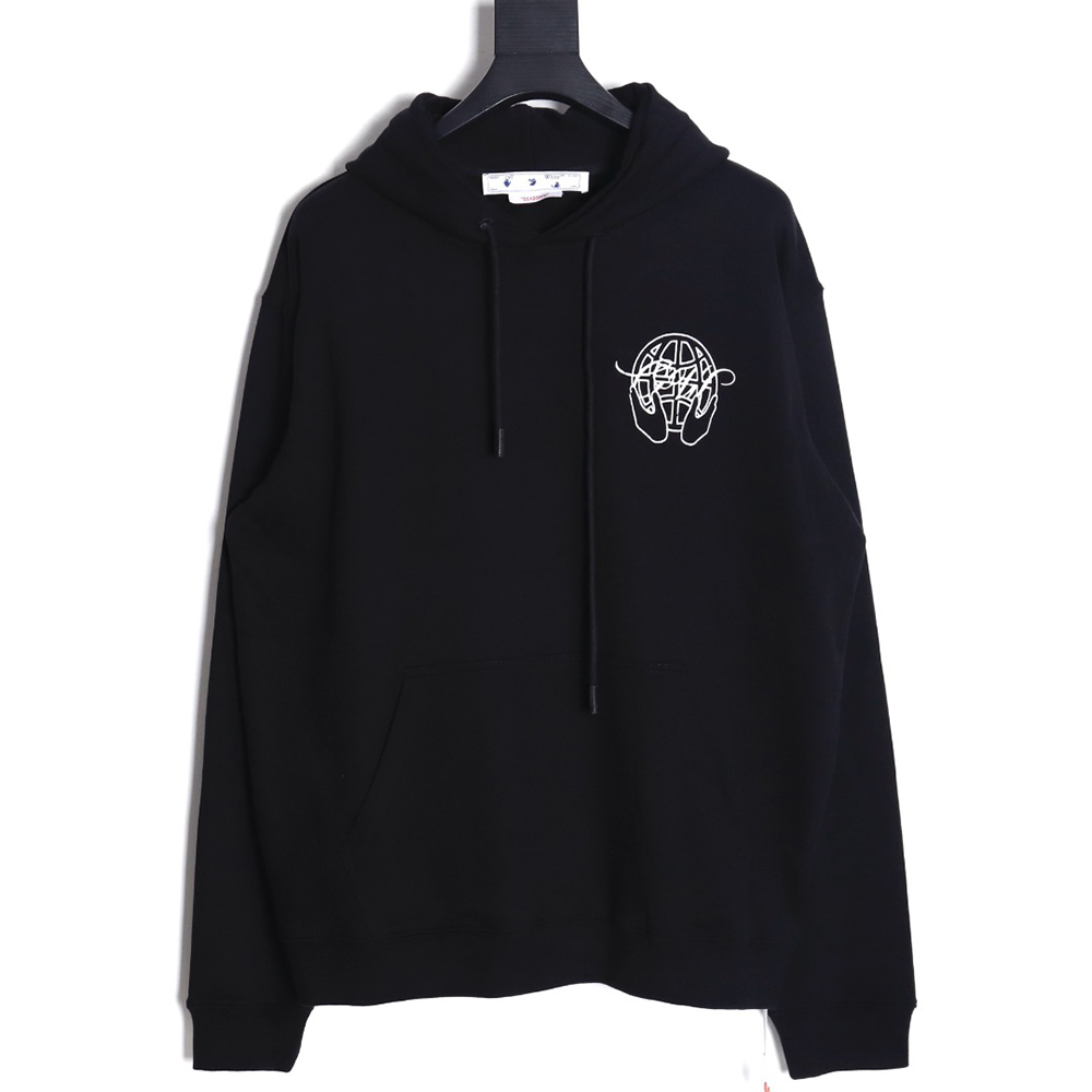 OFF-WHITE palm cut print hoodie