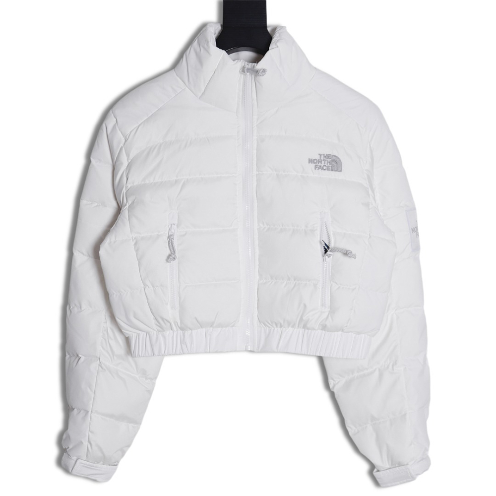 The North Face 23FW RUSTA women''s high-waisted plaid short patchwork down