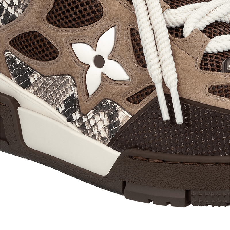 Louis Vuitton Skate Sneaker Brown Snakeskin