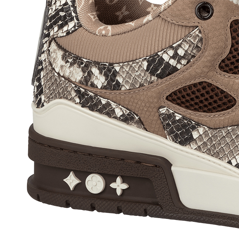 Louis Vuitton Skate Sneaker Brown Snakeskin
