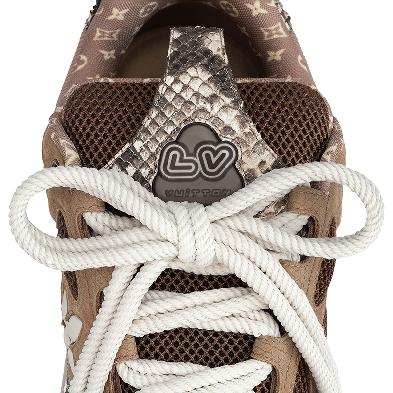 Louis Vuitton Skate Sneaker Brown Snakeskin