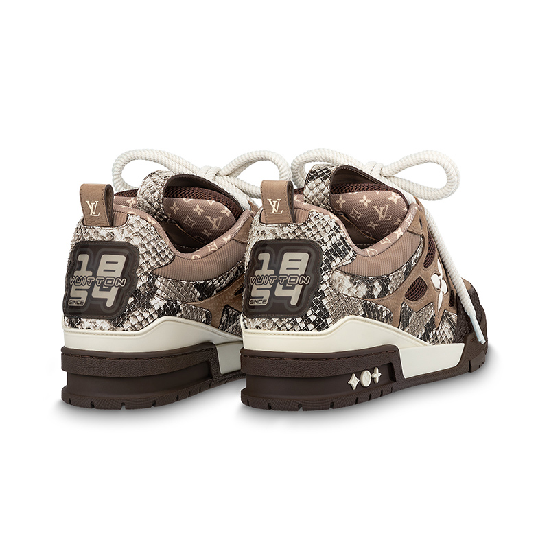 Louis Vuitton Skate Sneaker Brown Snakeskin