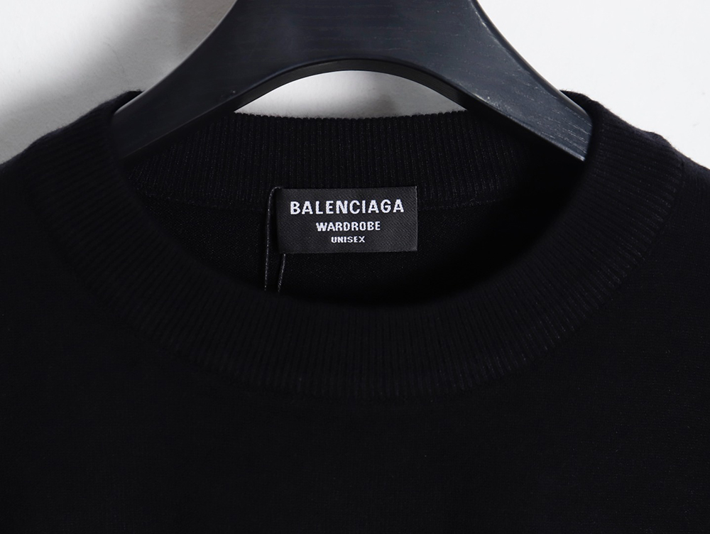 Balenciaga 23Fw embroidered cola knit sweater