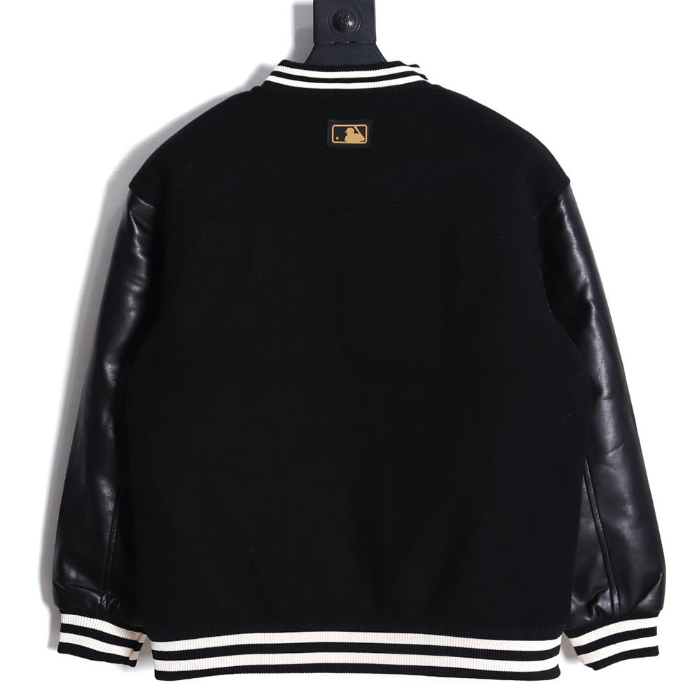 MLB logo embroidered vintage baseball jacket