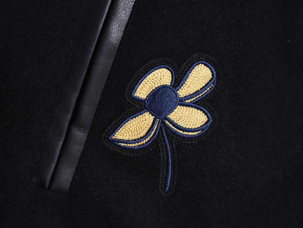 MLB logo embroidered vintage baseball jacket