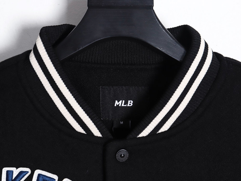 MLB logo embroidered vintage baseball jacket