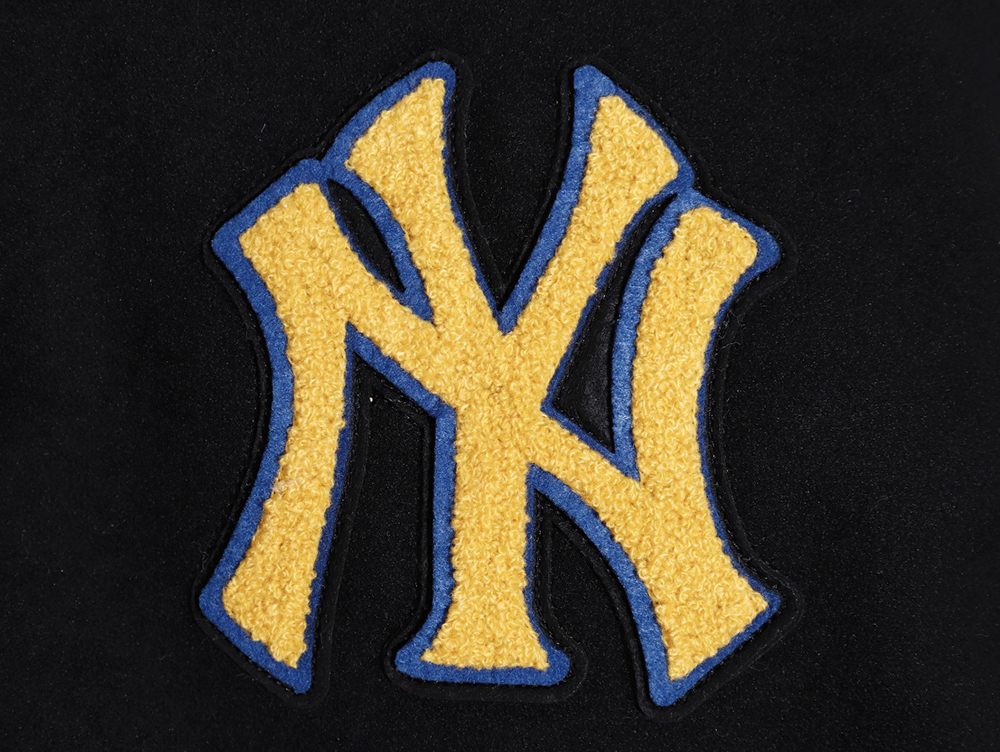 MLB logo embroidered vintage baseball jacket