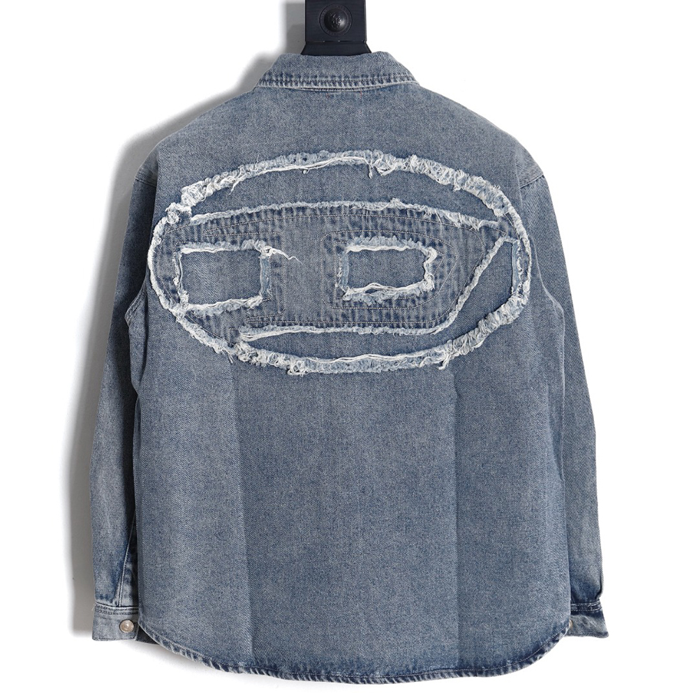 Diesel new autumn patchwork denim shirt