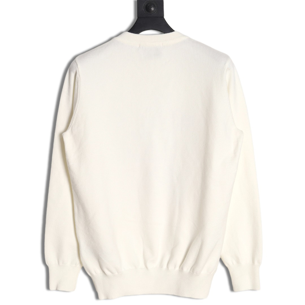 Gucci 23Fw Valentine's Day colorful letter embroidered knitted sweater