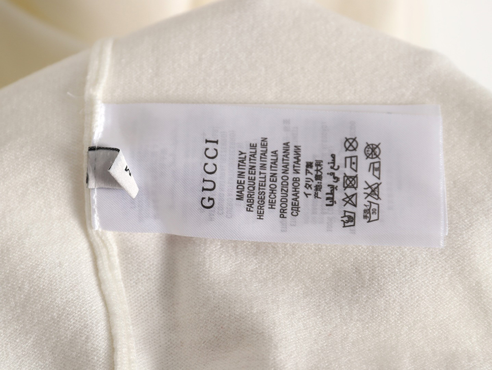 Gucci 23Fw Double G embroidered small logo knitted sweater