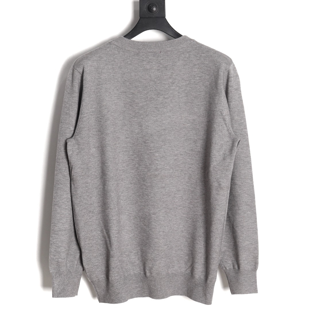 Gucci 23Fw Double G embroidered small logo knitted sweater