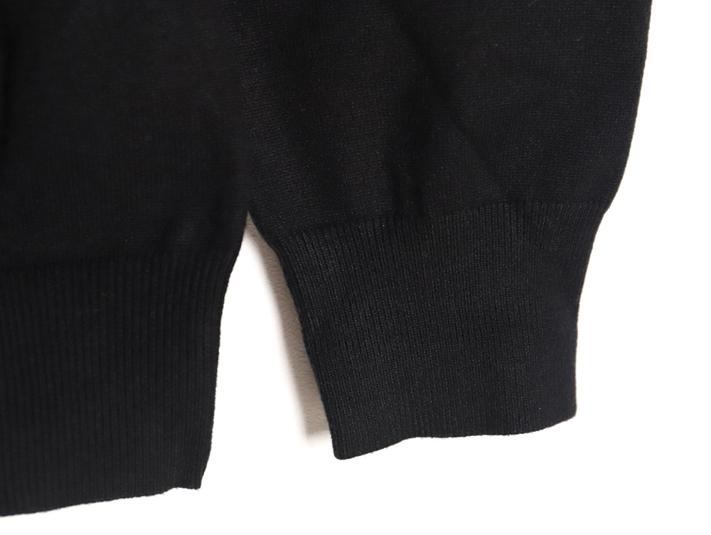 Gucci 23Fw Double G embroidered small logo knitted sweater