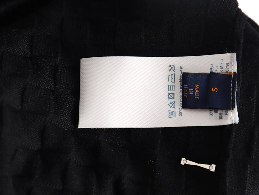 Louis Vuitton 23FW waffle embossed zipper jacket