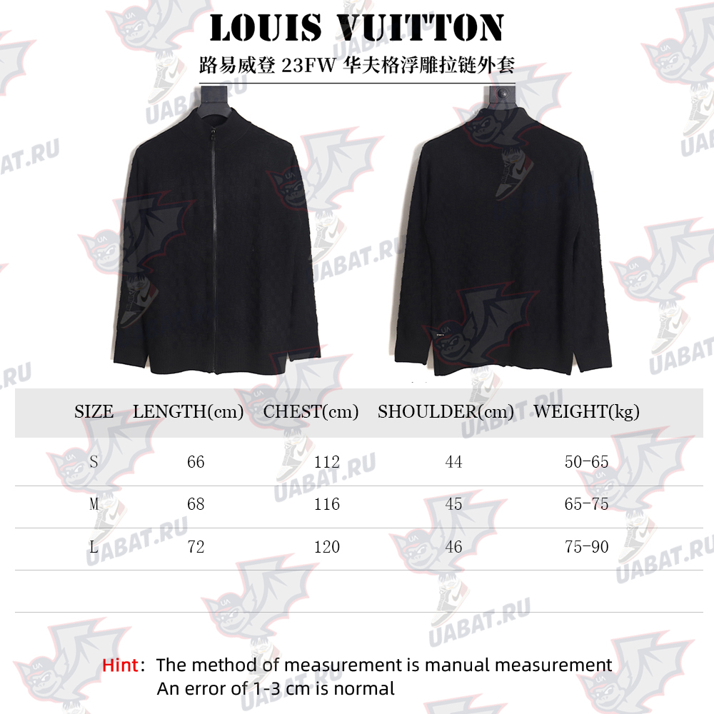 Louis Vuitton 23FW waffle embossed zipper jacket