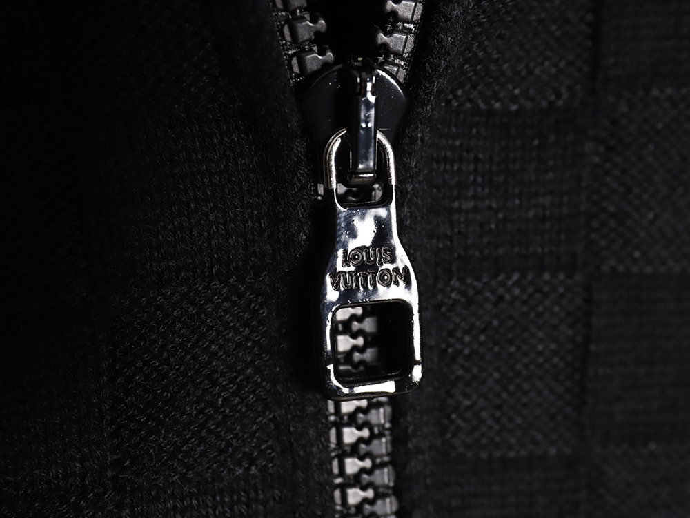 Louis Vuitton 23FW waffle embossed zipper jacket