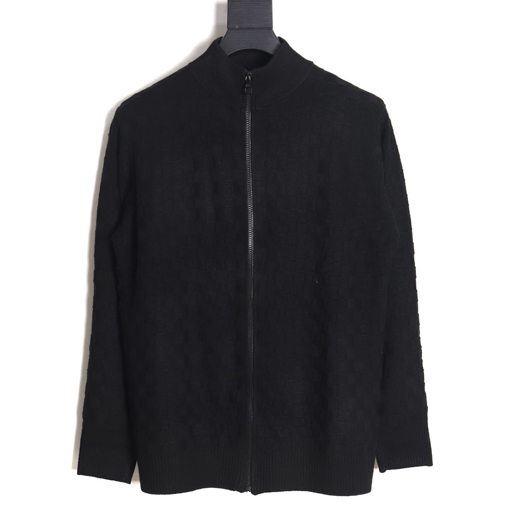 Louis Vuitton 23FW waffle embossed zipper jacket