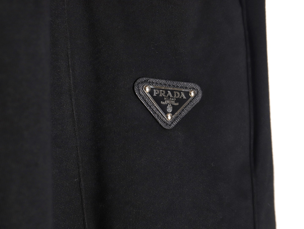 Prada triangle logo side pocket anklets