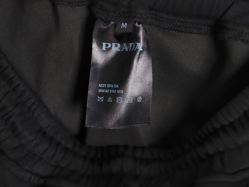 Prada triangle logo side pocket anklets