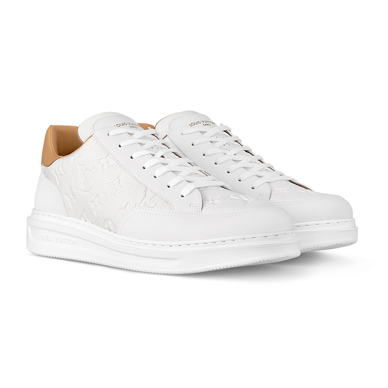 LOUIS VUITTON BEVERLY HILLS ''WHITE BROWN MONOGRAM EMBOSSED''