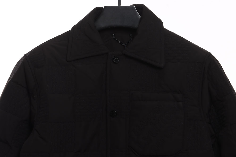 Louis Vuitton three-dimensional checkerboard cotton jacket