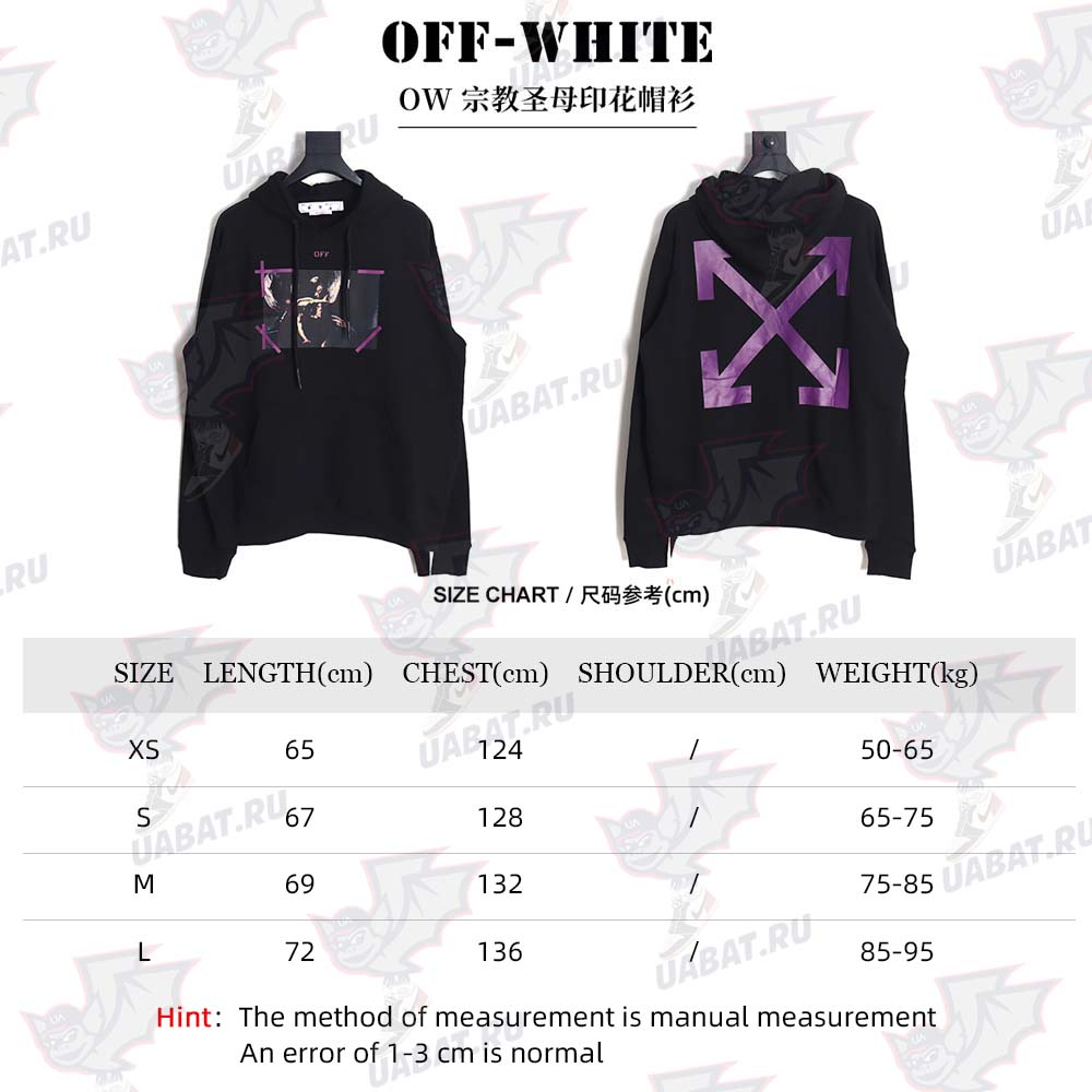 OWOFF WHITE\OFF-WHITE OW Religious Madonna printed hoodie_CM_1
