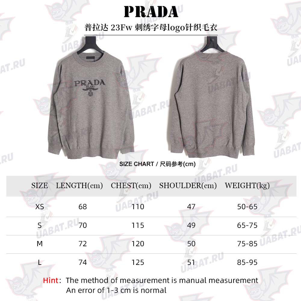PRADA\Prada 23Fw embroidered letter logo knitted sweater_CM_1