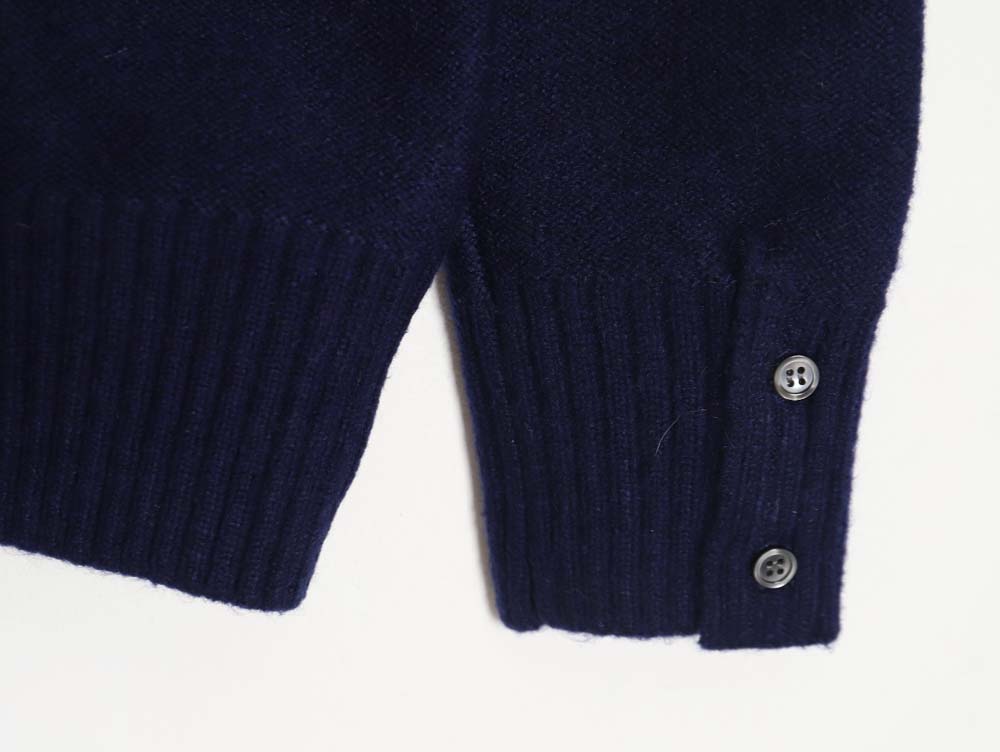 TB THOM BROWNE\THOM BROWNE TB 23ss new season product four stripes round neck pullover sweater_CM_1
