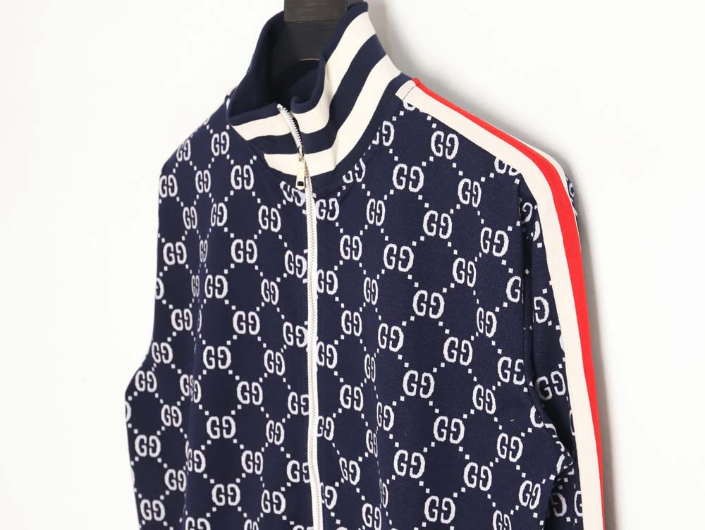 GUCCI\Gucci Gucci classic all-over jacquard logo suit jacket