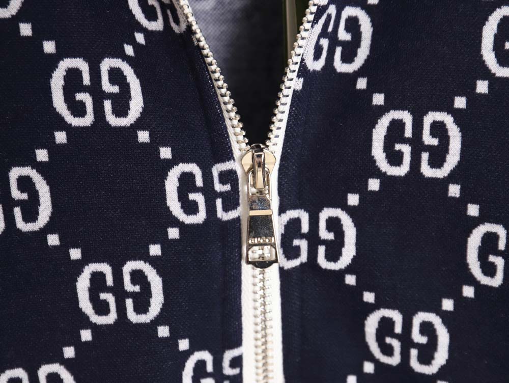 GUCCI\Gucci Gucci classic all-over jacquard logo suit jacket