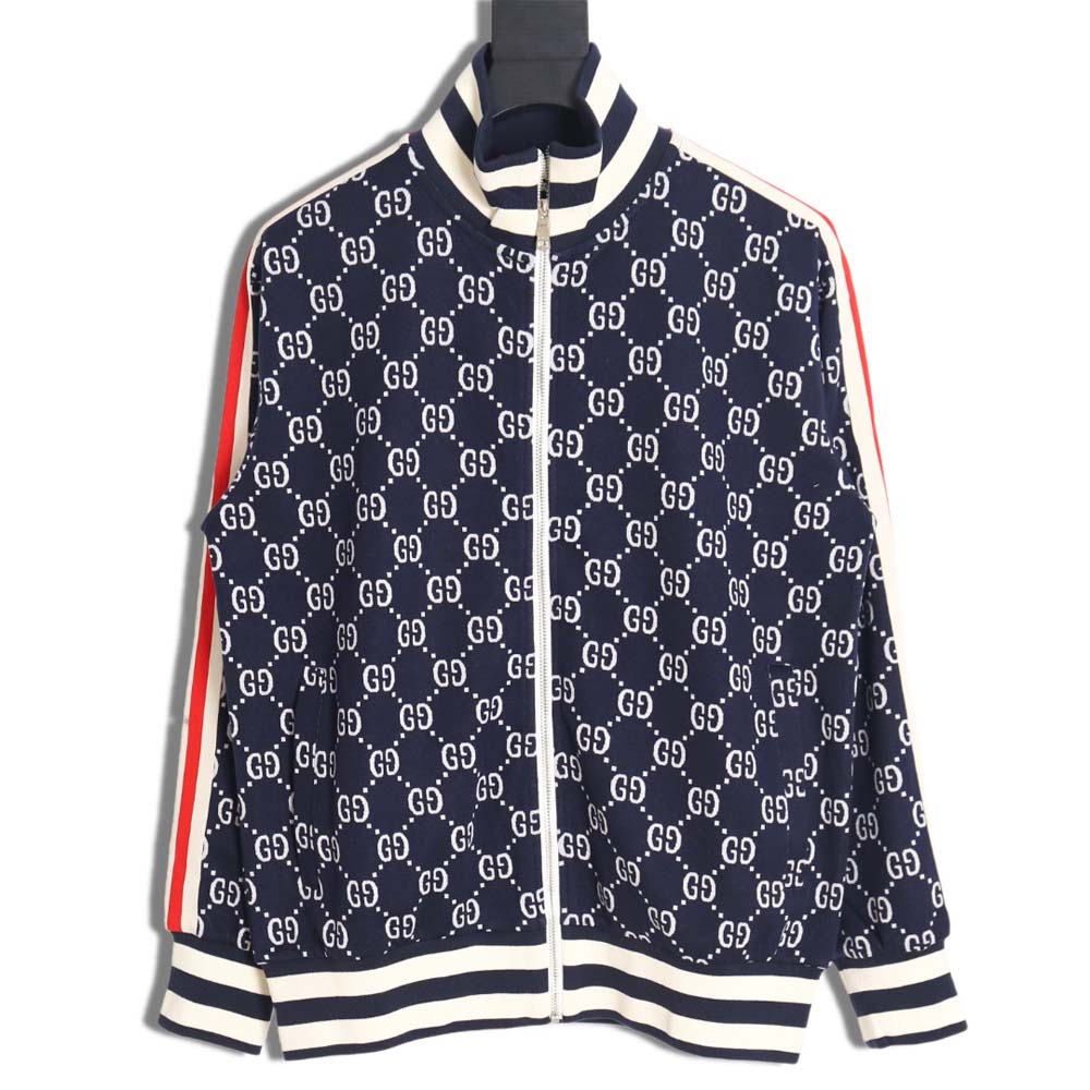 GUCCI\Gucci Gucci classic all-over jacquard logo suit jacket