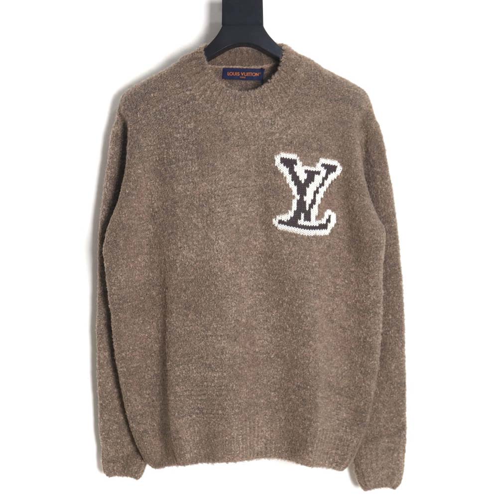 LOUIS VUITTON LV Louis Vuitton\Louis Vuitton LV Louis Vuitton 23FW Mirrored Logo Intarsia Sweater