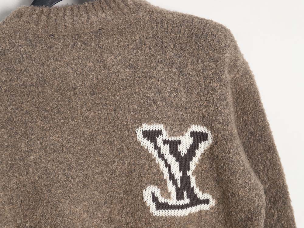LOUIS VUITTON LV Louis Vuitton\Louis Vuitton LV Louis Vuitton 23FW Mirrored Logo Intarsia Sweater