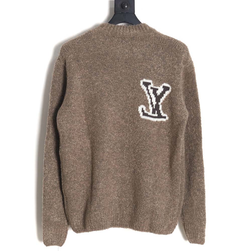 LOUIS VUITTON LV Louis Vuitton\Louis Vuitton LV Louis Vuitton 23FW Mirrored Logo Intarsia Sweater