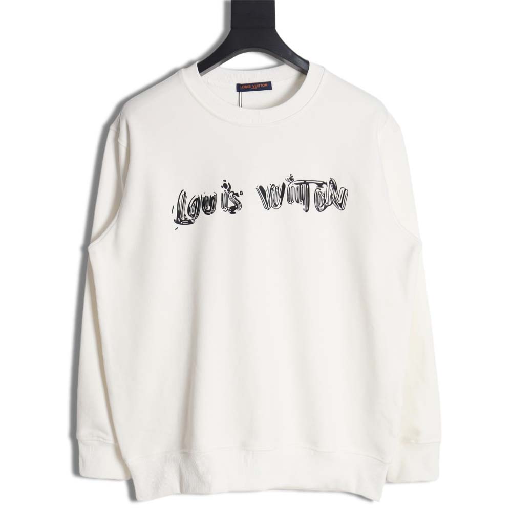 LOUIS VUITTON LV Louis Vuitton\Louis Vuitton LV Louis Vuitton 23FW graffiti print crew neck sweatshirt