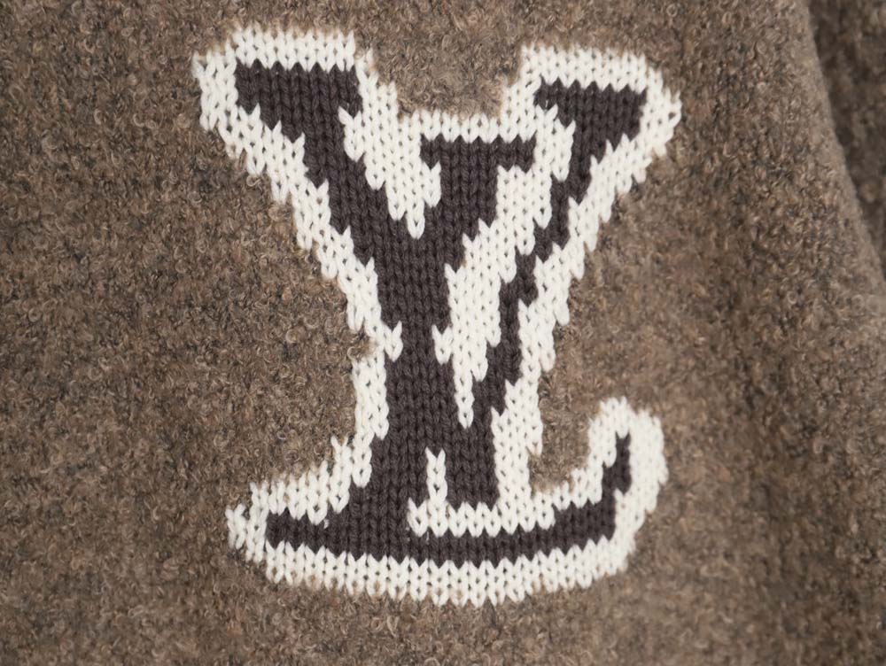 LOUIS VUITTON LV Louis Vuitton\Louis Vuitton LV Louis Vuitton 23FW Mirrored Logo Intarsia Sweater