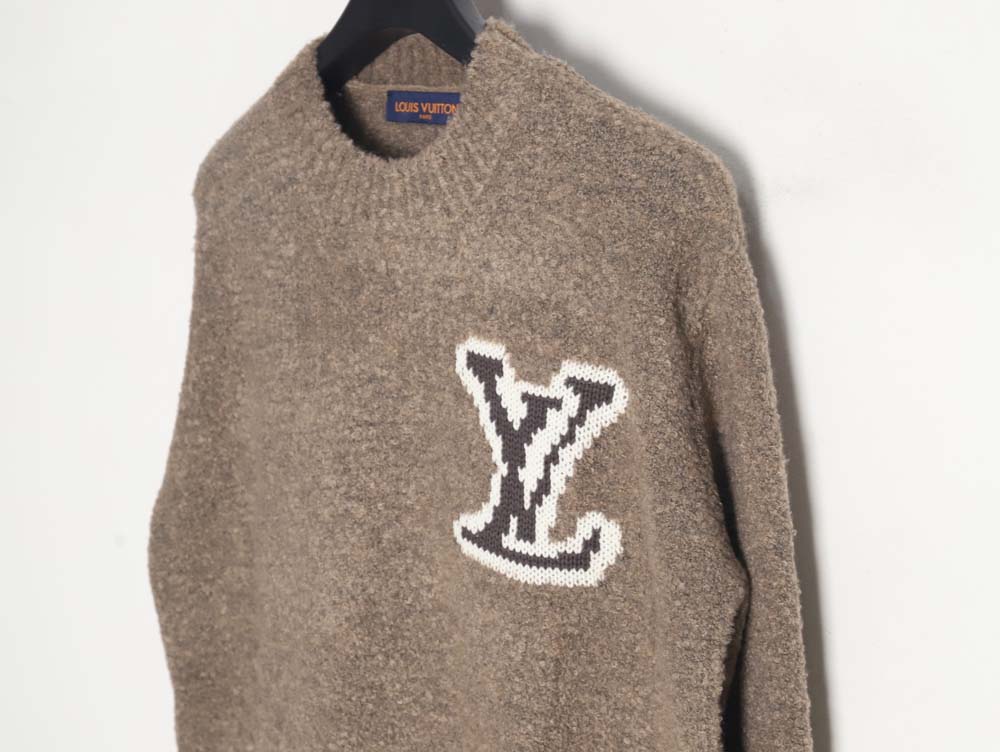 LOUIS VUITTON LV Louis Vuitton\Louis Vuitton LV Louis Vuitton 23FW Mirrored Logo Intarsia Sweater