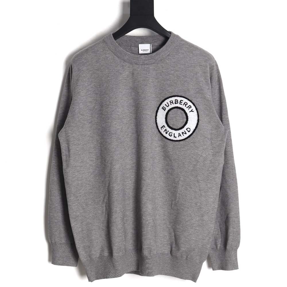 BURBERRY BBR\Burberry 23Fw towel embroidered circle neck sweater_CM_1