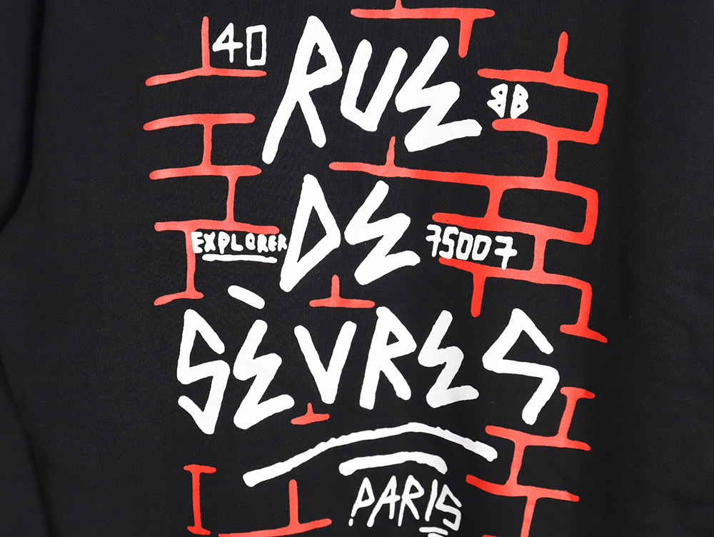 Balenciaga 23Fw graffiti lettering print crew neck sweatshirt