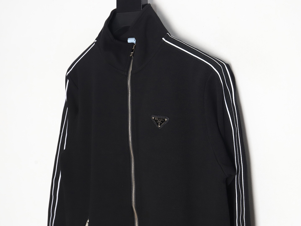 Prada 23Fw triangle logo side webbing suit jacket