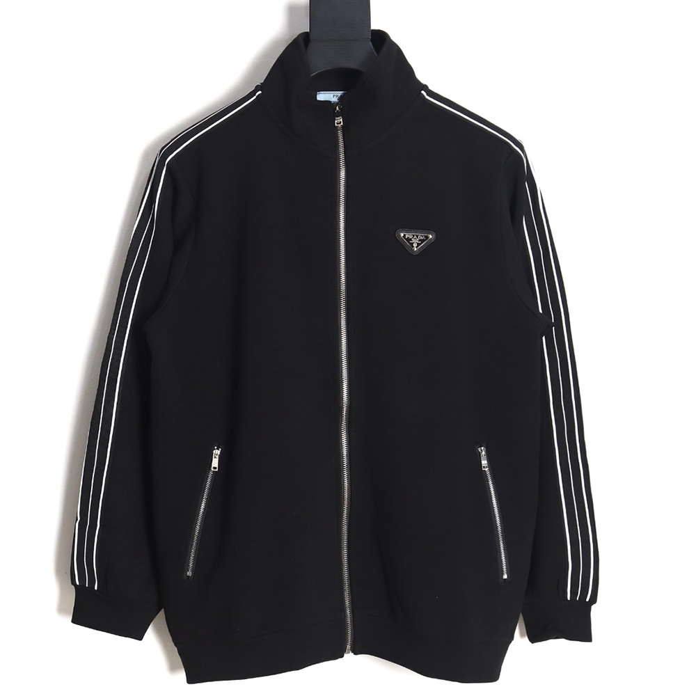 Prada 23Fw triangle logo side webbing suit jacket
