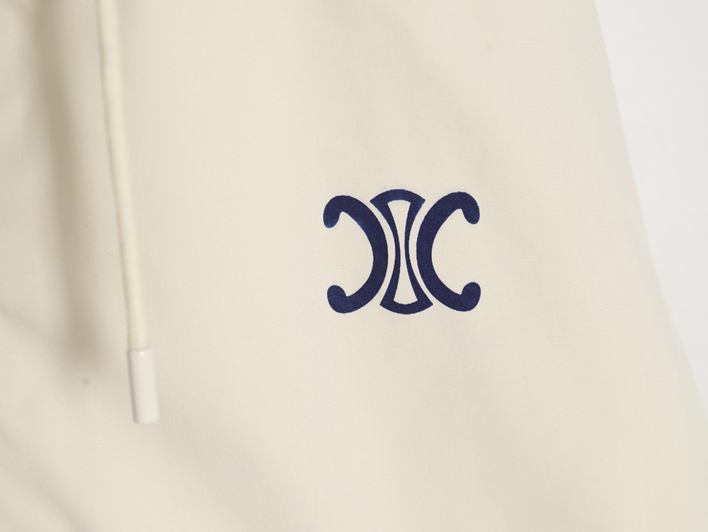 Celine embroidered slogan retro zipper windbreaker jacket