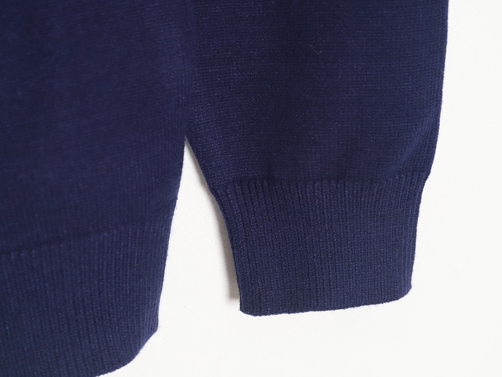 LouisVuitton love jacquard knitted crew neck sweater