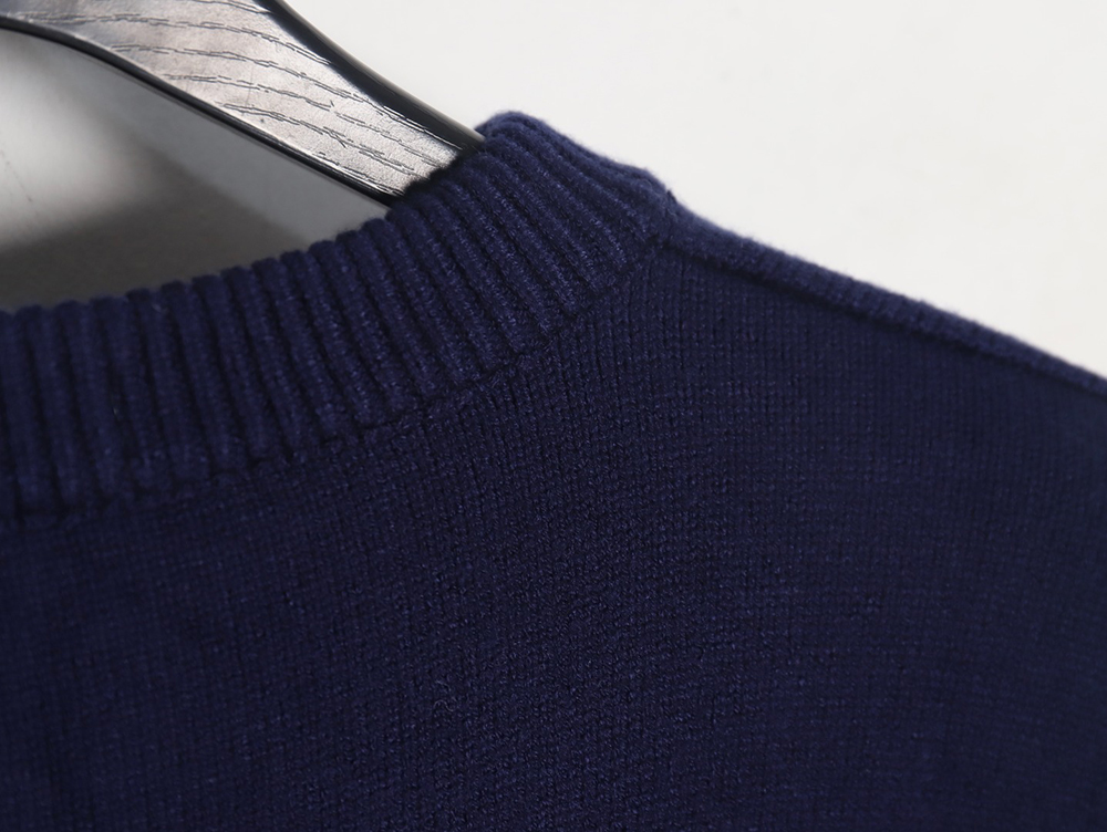 LouisVuitton love jacquard knitted crew neck sweater