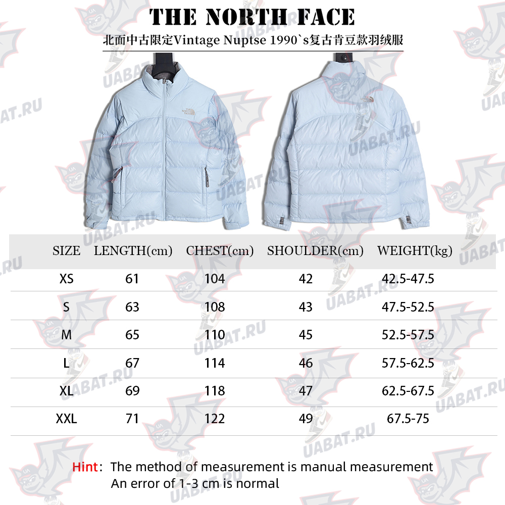 The North Face Limited Vintage Nuptse 1990`s retro down jacket