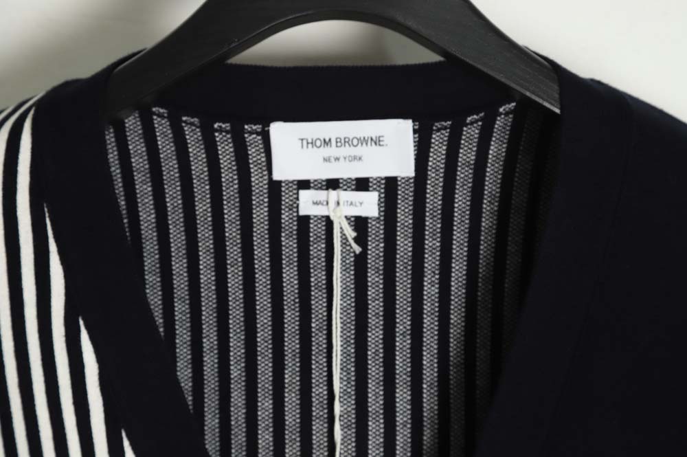 Thom Browne TB 22FW striped long-sleeved cardigan_CM_1