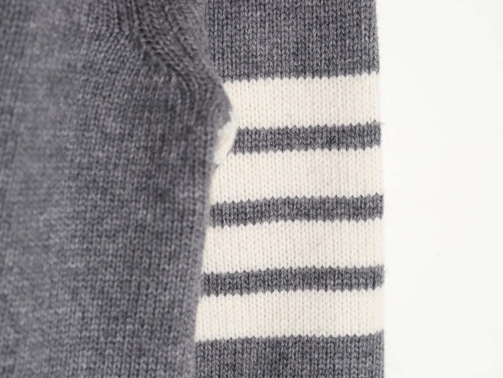 THOM BROWNE TB 23FW thickened wool crew neck sweater_CM_1