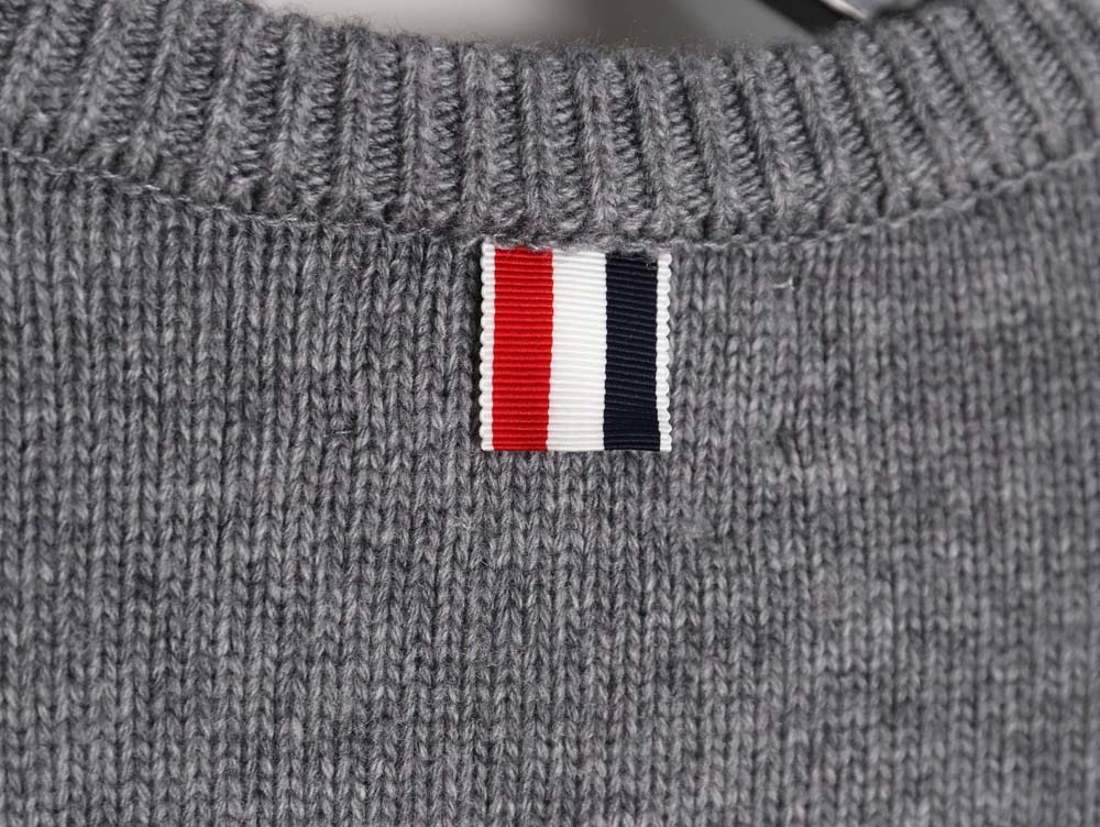 THOM BROWNE TB 23FW thickened wool crew neck sweater_CM_1