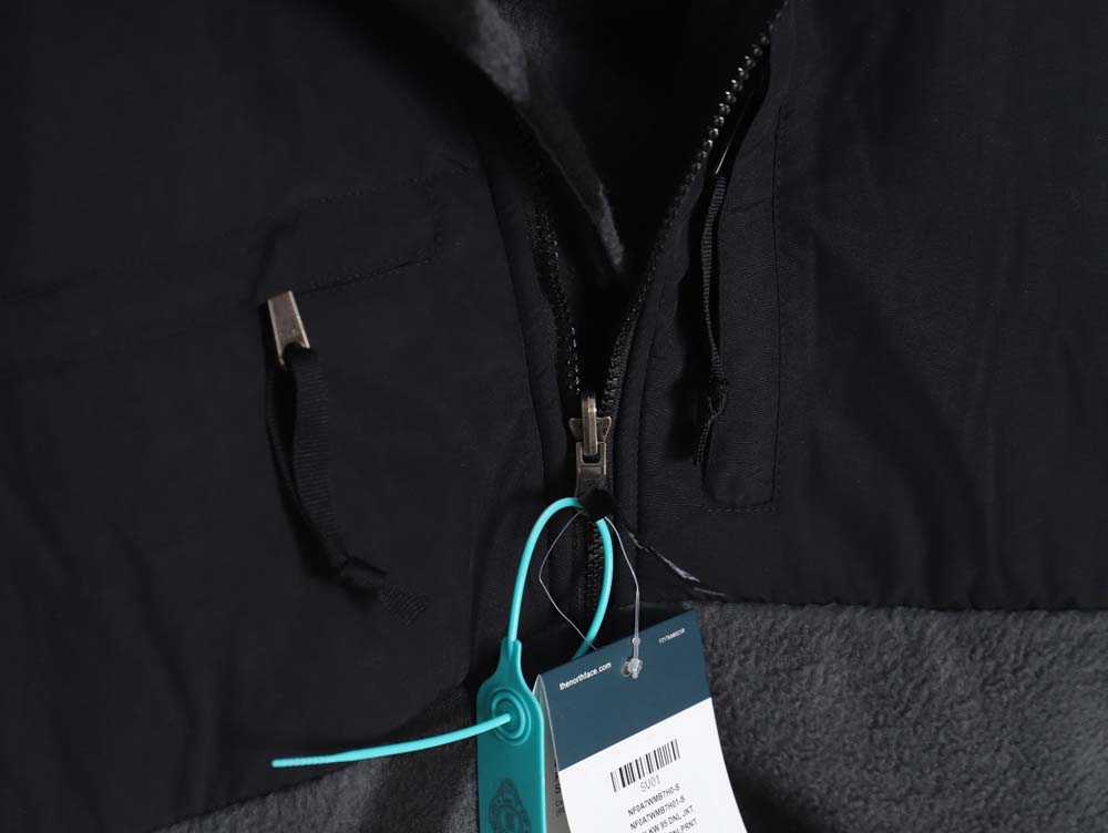 The North Face x KAWS North Face joint model FW23 1995 Denali Logo printed color block zipper fleece long-sleeved jacket_CM_1