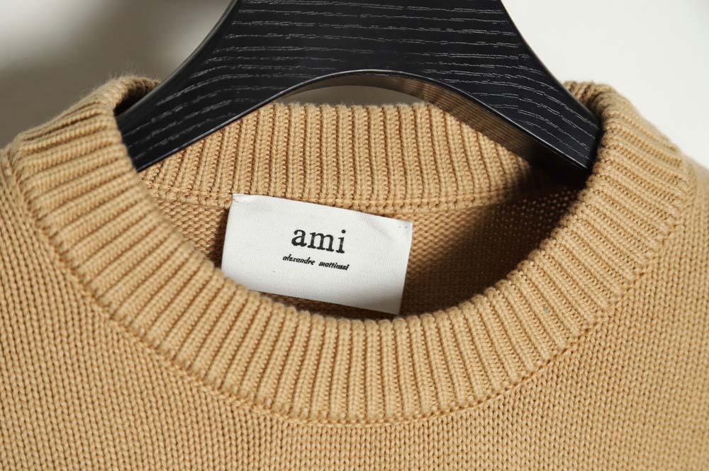 AMI PARIS 21FW love embroidered crew neck sweater_CM_3